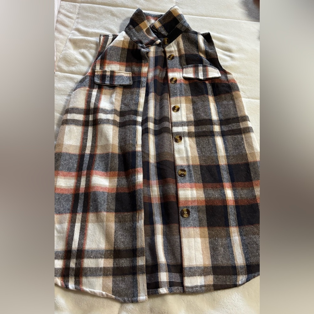 flannel vest